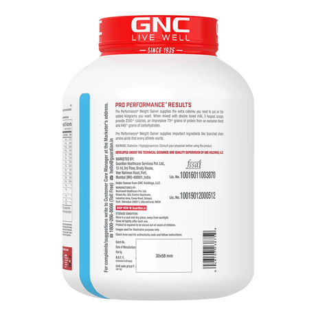 GNC Pro Performance Weight Gainer | 3KG | Double Chocolate