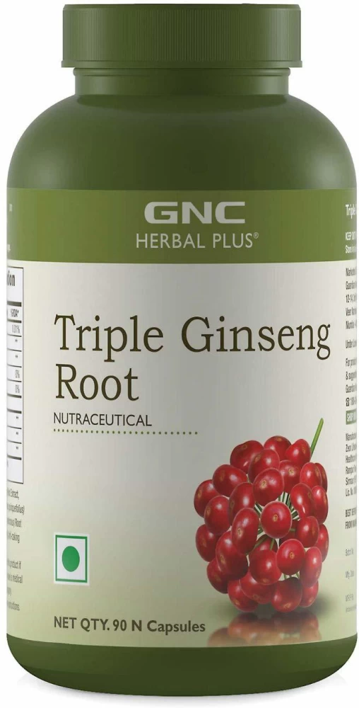 GNC Herbal Plus Triple Ginseng Root | 60 Capsules