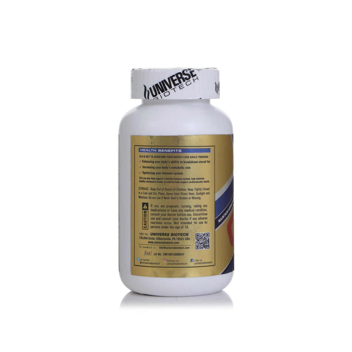 Universe Biotech CLA, 90 Softgels