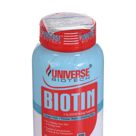 Universe Biotech Biotin, 100 Tablets