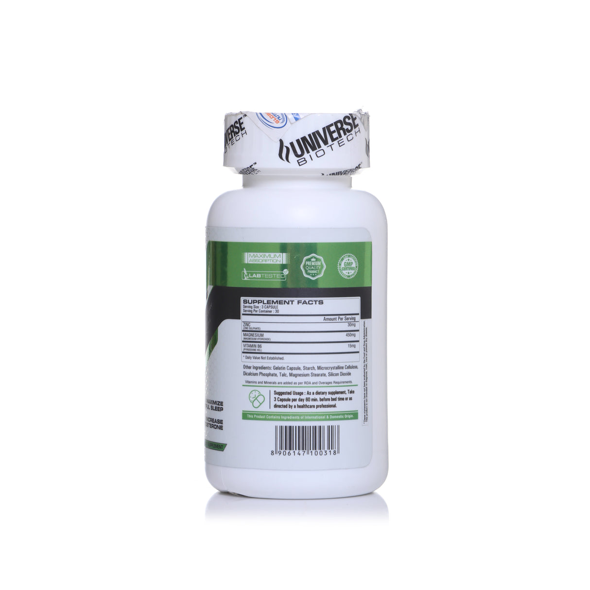 Universe Biotech ZMA, 90 Capsules