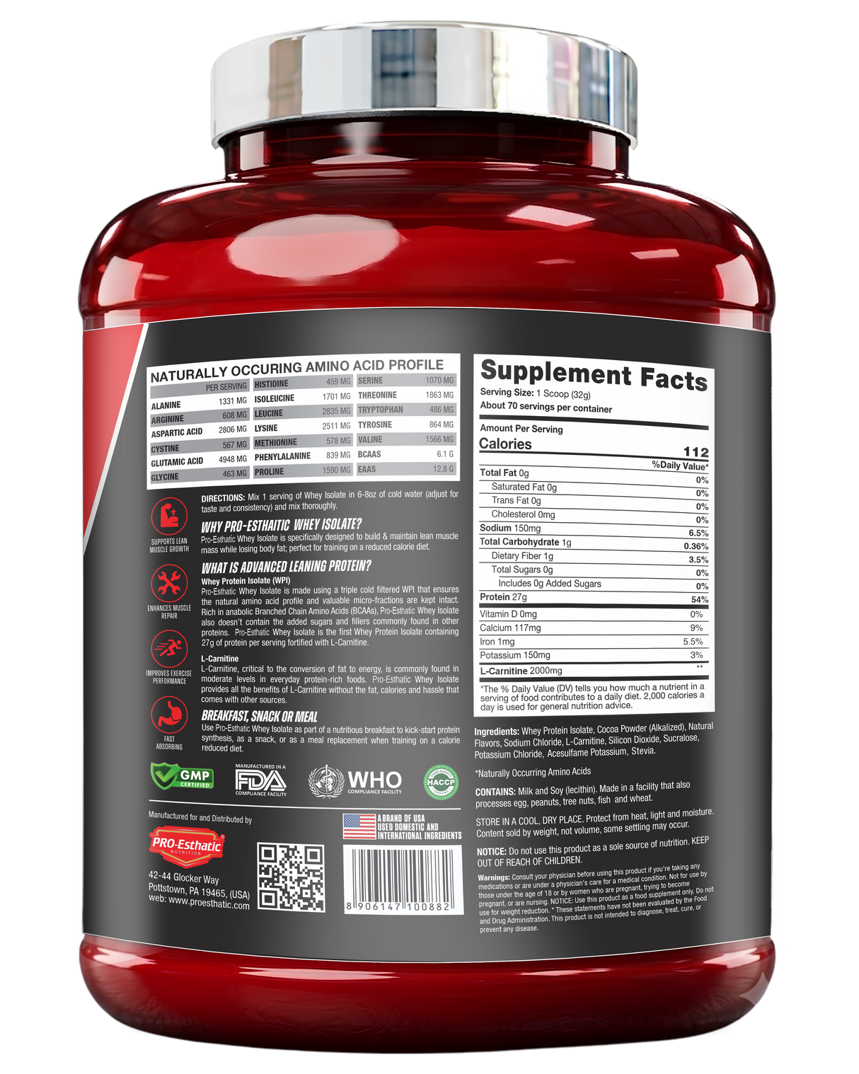 Pro-Esthatic Iso Esthatic 5lbs 70 Servings