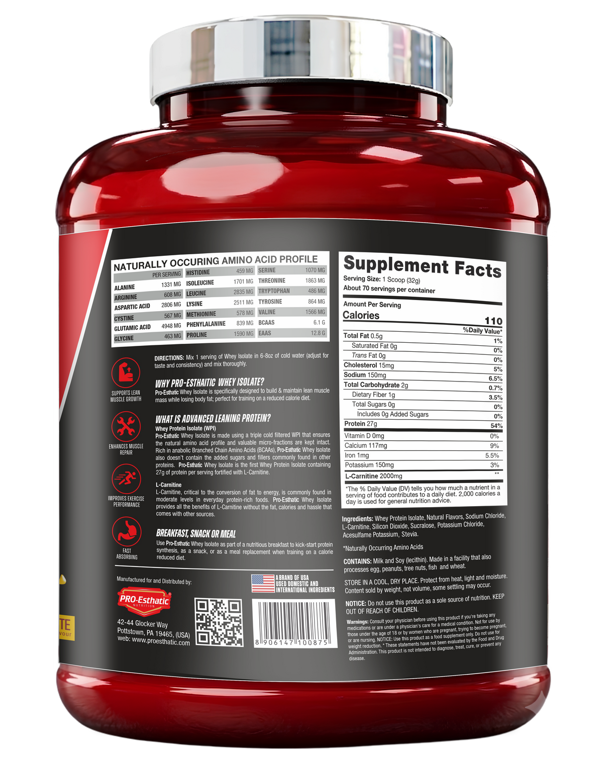 Pro-Esthatic Iso Esthatic 5lbs 70 Servings