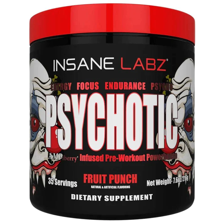 Insane Labz Psychotic (Pre-Workout, 35 Servings) - (Fruit Punch)