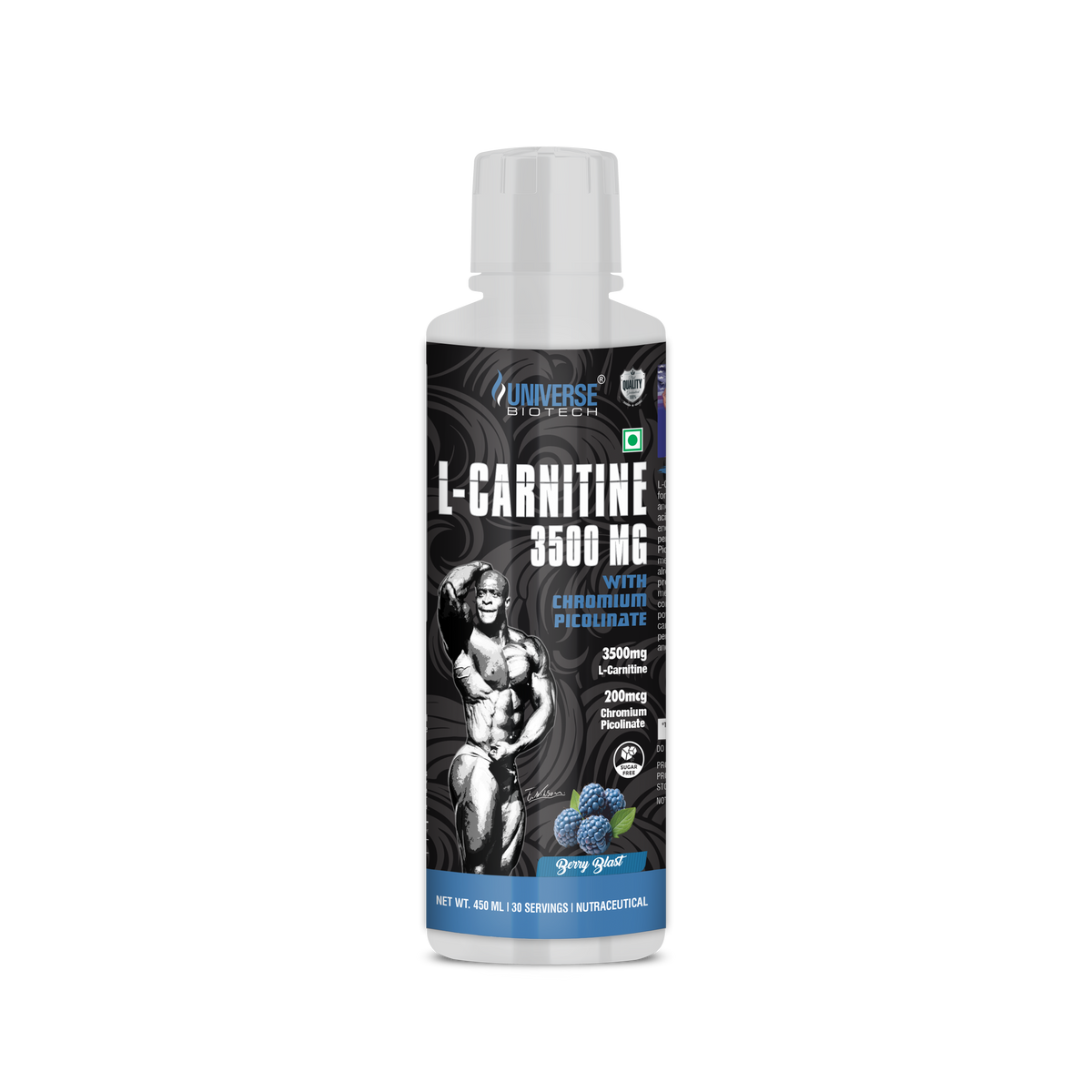 Universe Biotech L-Carnitine 3500 mg with Chromium Picolinate 450 ml