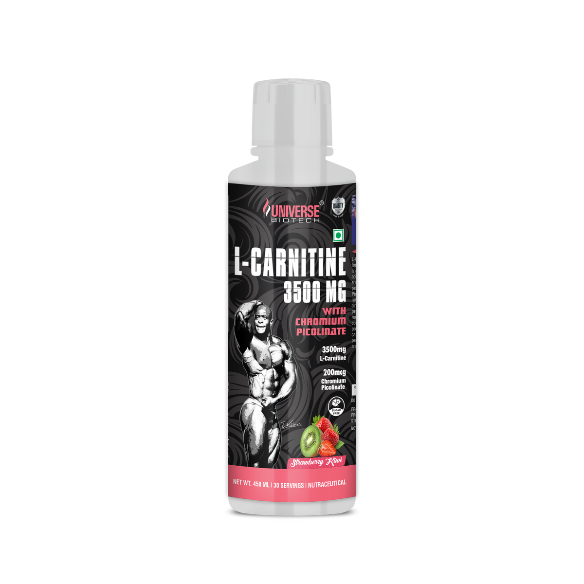 Universe Biotech L-Carnitine 3500 mg with Chromium Picolinate 450 ml