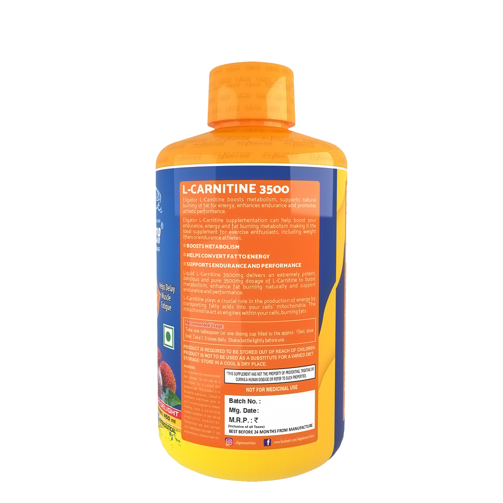 Eligator L-Carnitine 3500MG - 30 Servings (450ml)