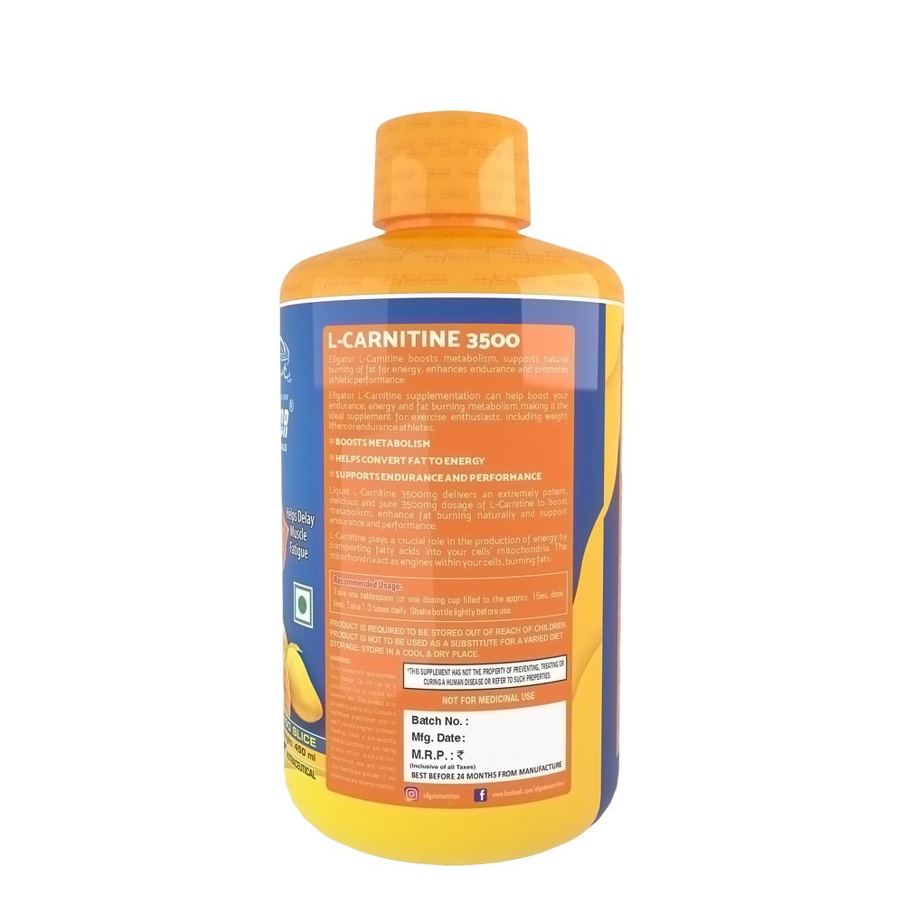 Eligator L-Carnitine 3500MG - 30 Servings (450ml)