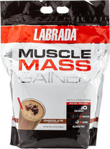 Labrada Nutrition Muscle Mass Gainer, Chocolate, 12 Pound