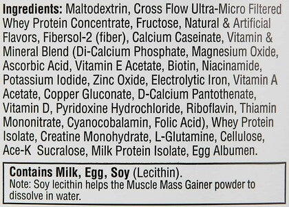 Labrada Nutrition Vanilla Muscle Mass Gainer Health Supplement with Creatine 6 lbs