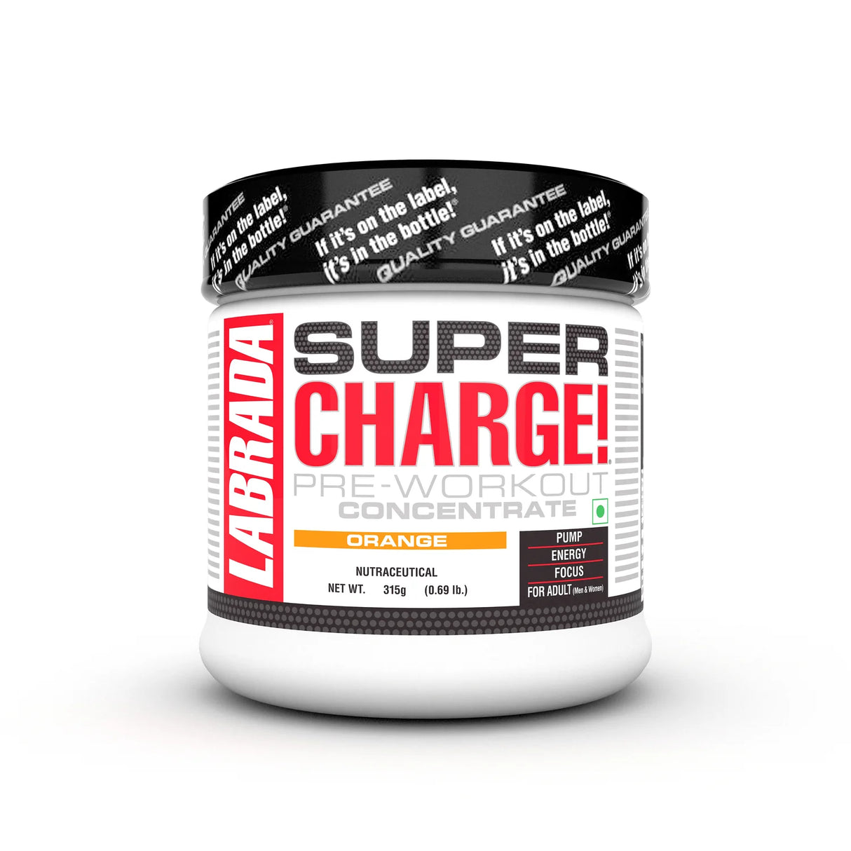 Labrada Super Charge Pre-Workout Concentrate | Energy, Focus & Muscle Pump