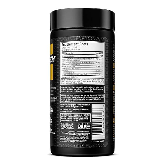 MuscleTech, Alpha Test, 120 Capsules