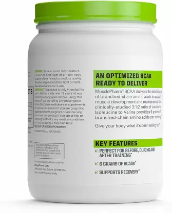 MusclePharm Essentials BCAA, Blue Raspberry - 30 Servings