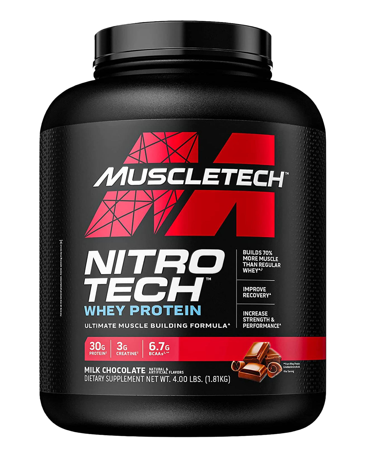 MuscleTech Nitro-Tech Whey Protein and Platinum Multivitamin with free shaker