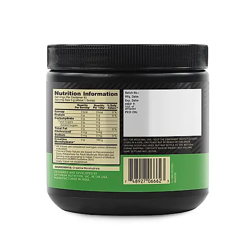 Optimum Nutrition Micronised Creatine Powder