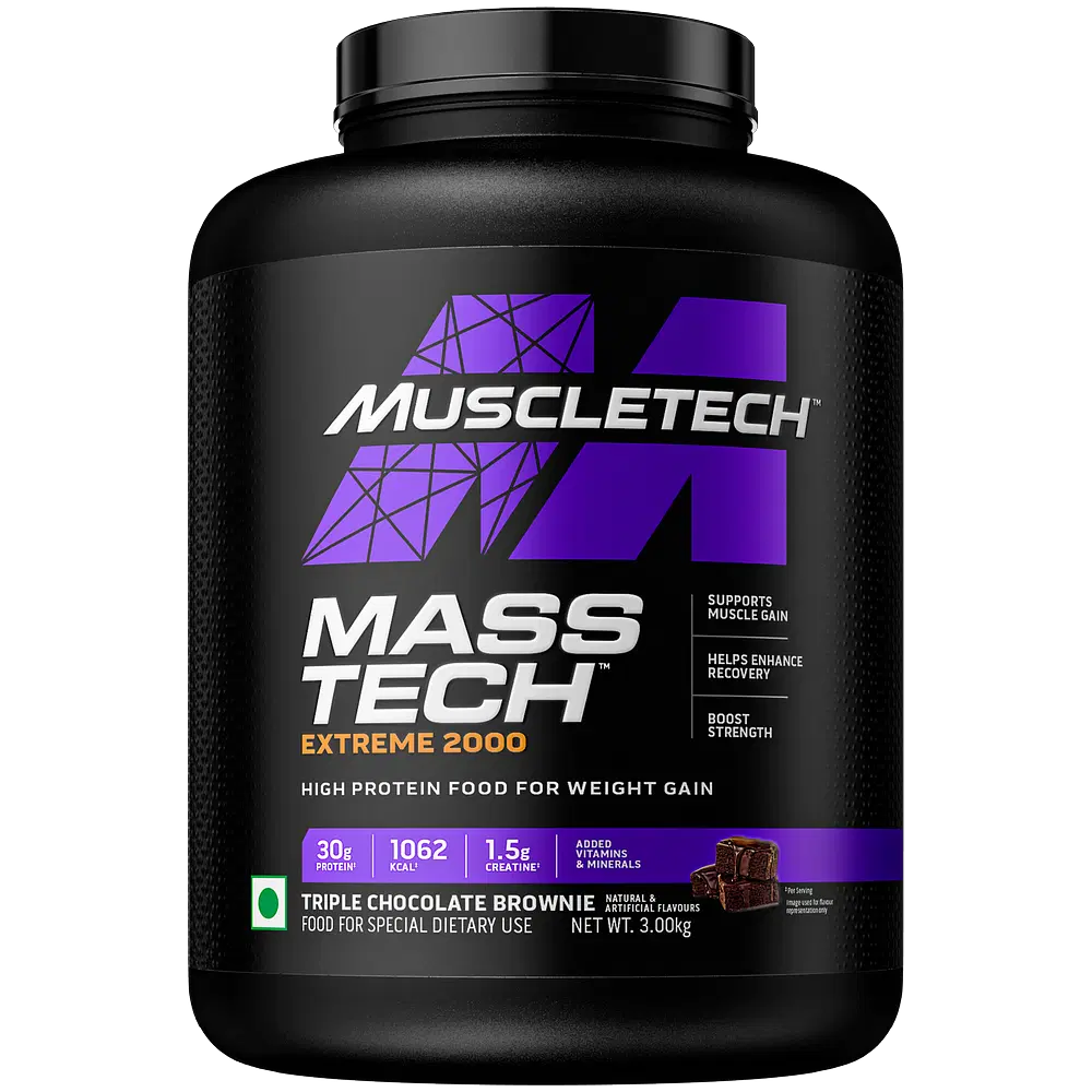 MuscleTech MassTech Extreme 2000 High Protein Food For Weight Gainer