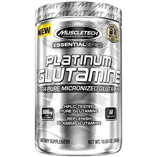 Platinum 100% Glutamine, Unflavored, 10.58 oz (300 g)