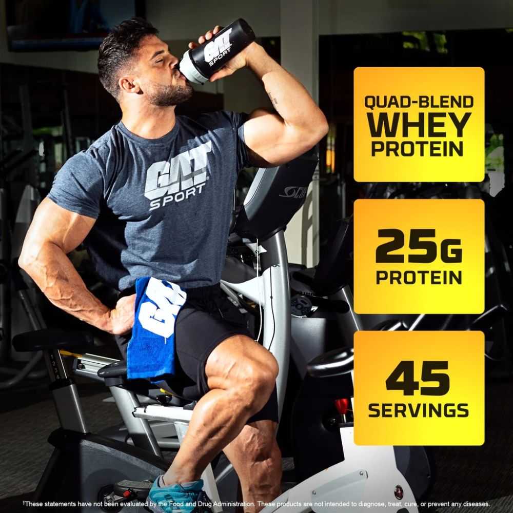 GAT Sport Whey Matrix Whey Protein 4.5lbs Chocolate Ice Cream Flavor