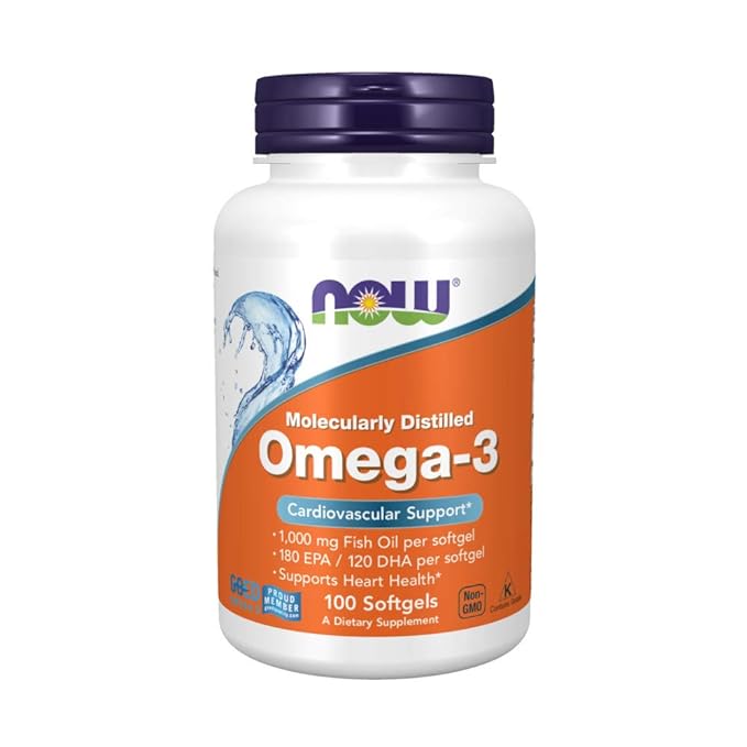 Now Foods OMEGA-3 1000mg 100 Soft Gels