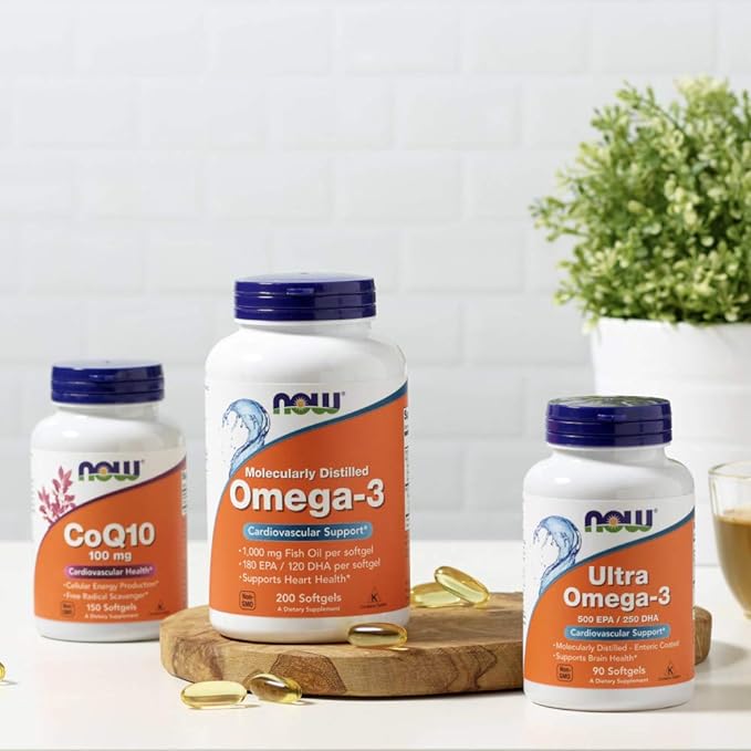 Now Foods OMEGA-3 1000mg 100 Soft Gels