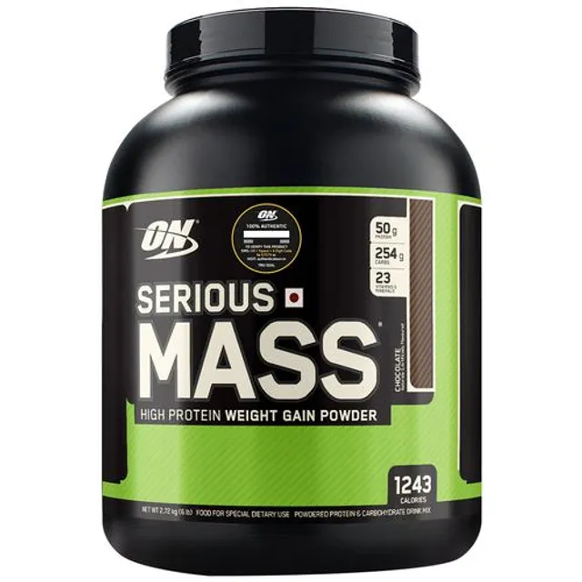 Optimum Nutrition (On) Serious Mass High Protein And High Calorie Gainer Powder - 6 Lbs (Chocolate)