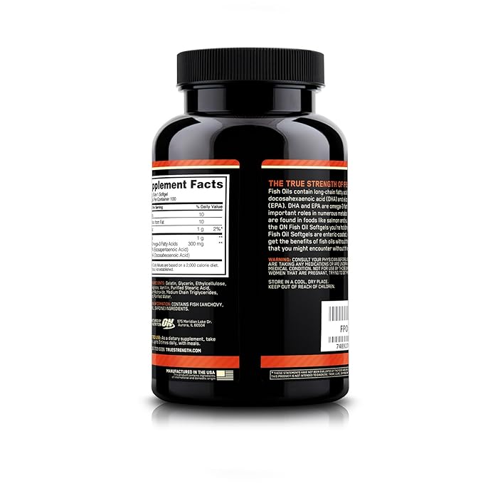 Optimum Nutrition (ON) Fish Oil - 100 Softgels