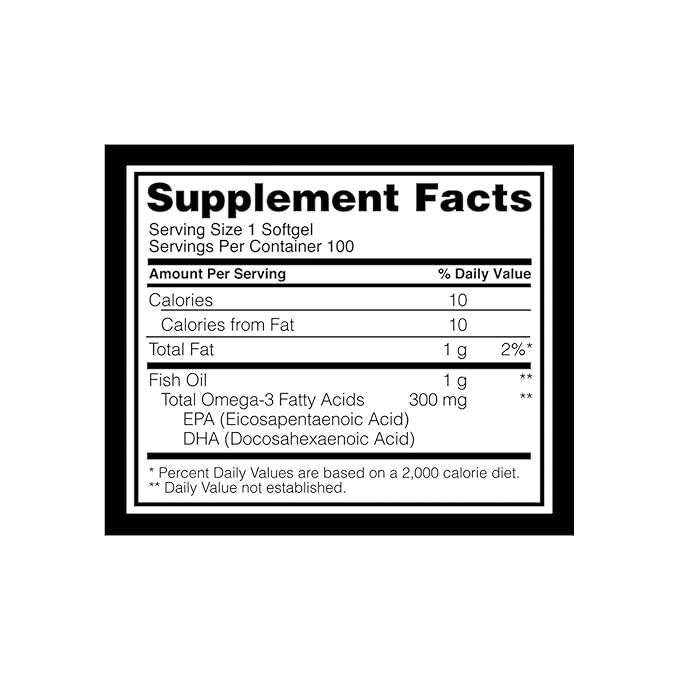 Optimum Nutrition (ON) Fish Oil - 100 Softgels