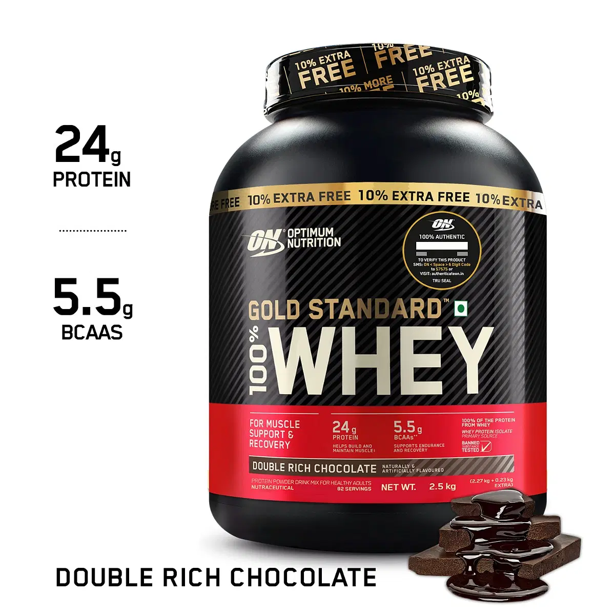 Optimum Nutrition (ON) Gold Standard 100 Whey Protein Powder