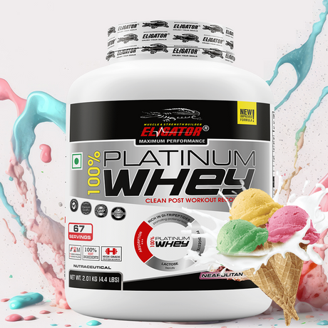 Eligator 100% Platinum Whey - 4.4lbs, 2.01 kg