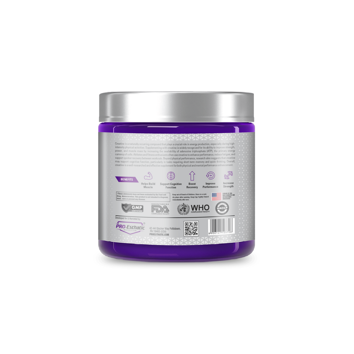 Pro-Esthatic Creatine Monohydrate – Platinum Series, Unflavoured