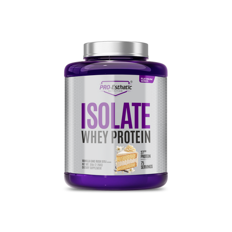Pro-Esthatic Isolate Whey Protein – 27g Protein 5lbs (2.26kg) 75 Servings | Platinum Series
