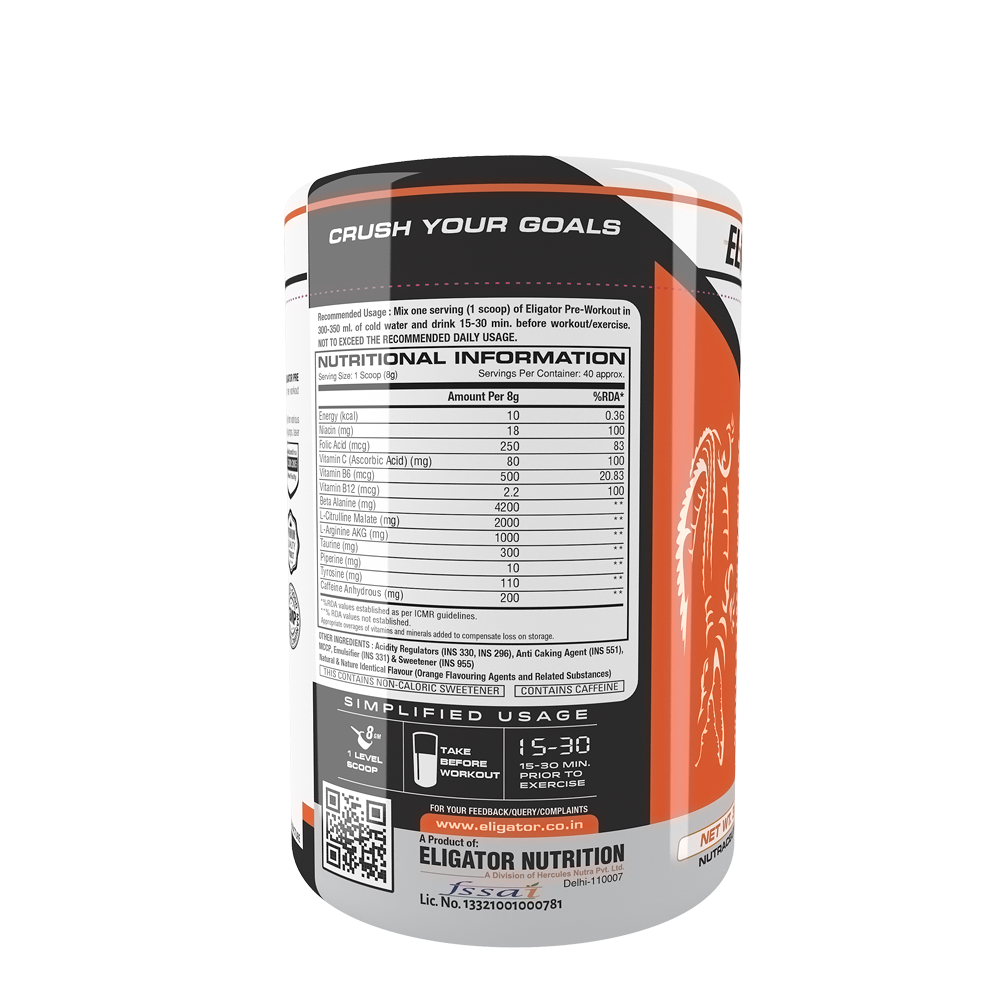 Eligator Pre Workout 40 Servings