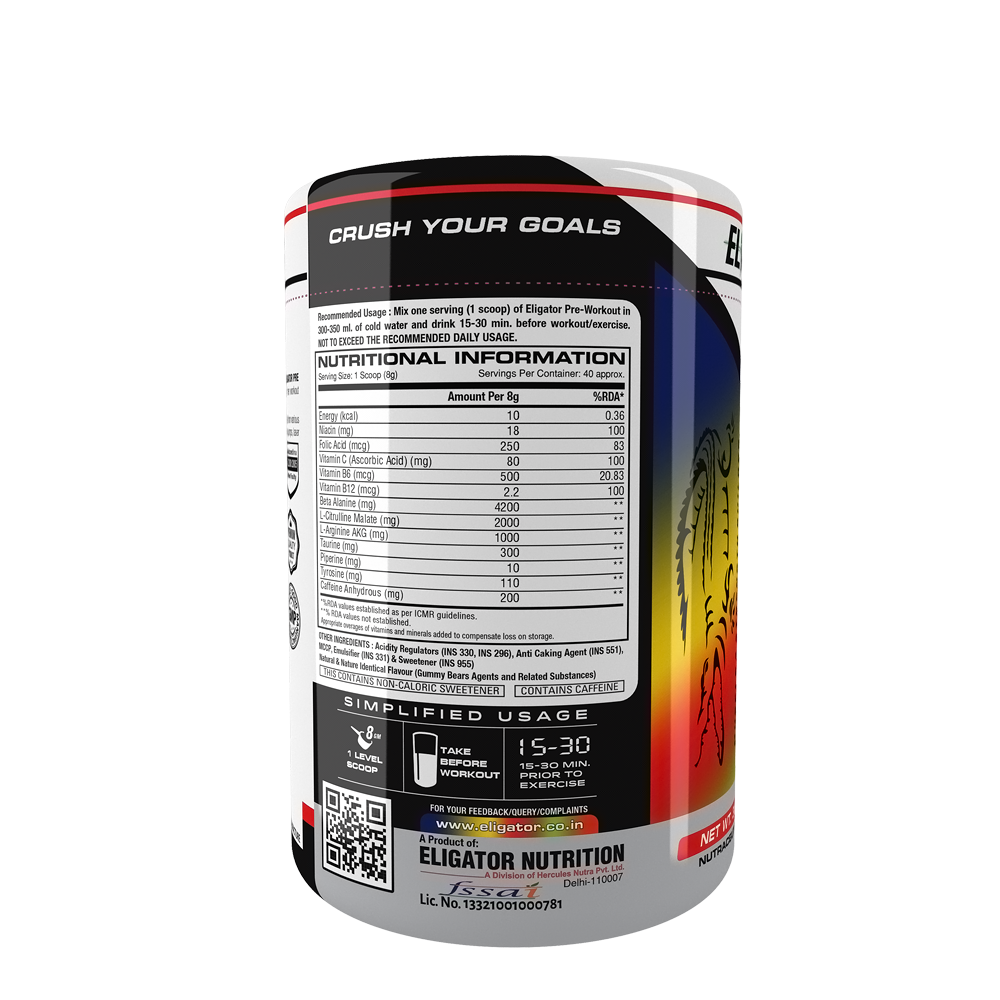 Eligator Pre Workout 40 Servings