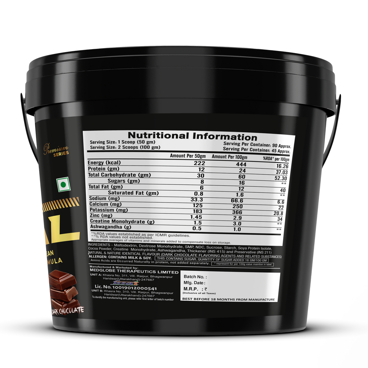 Eligator Premium Series Real Mass - Advance Lean Mass Formula 2.72kg