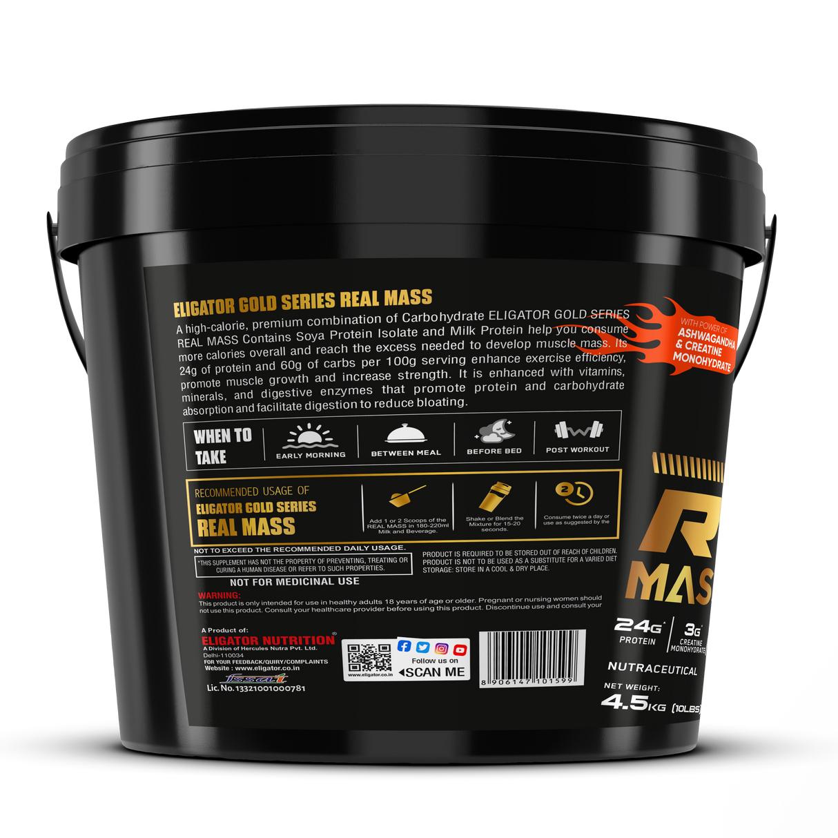 Eligator Premium Series Real Mass - Advance Lean Mass Formula 2.72kg