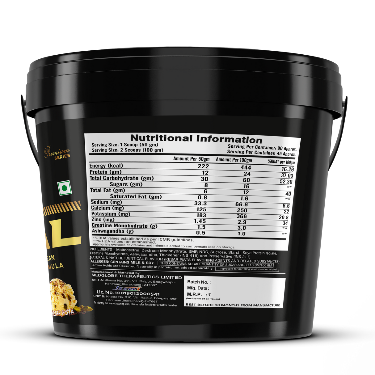 Eligator Premium Series Real Mass - Advance Lean Mass Formula 2.72kg