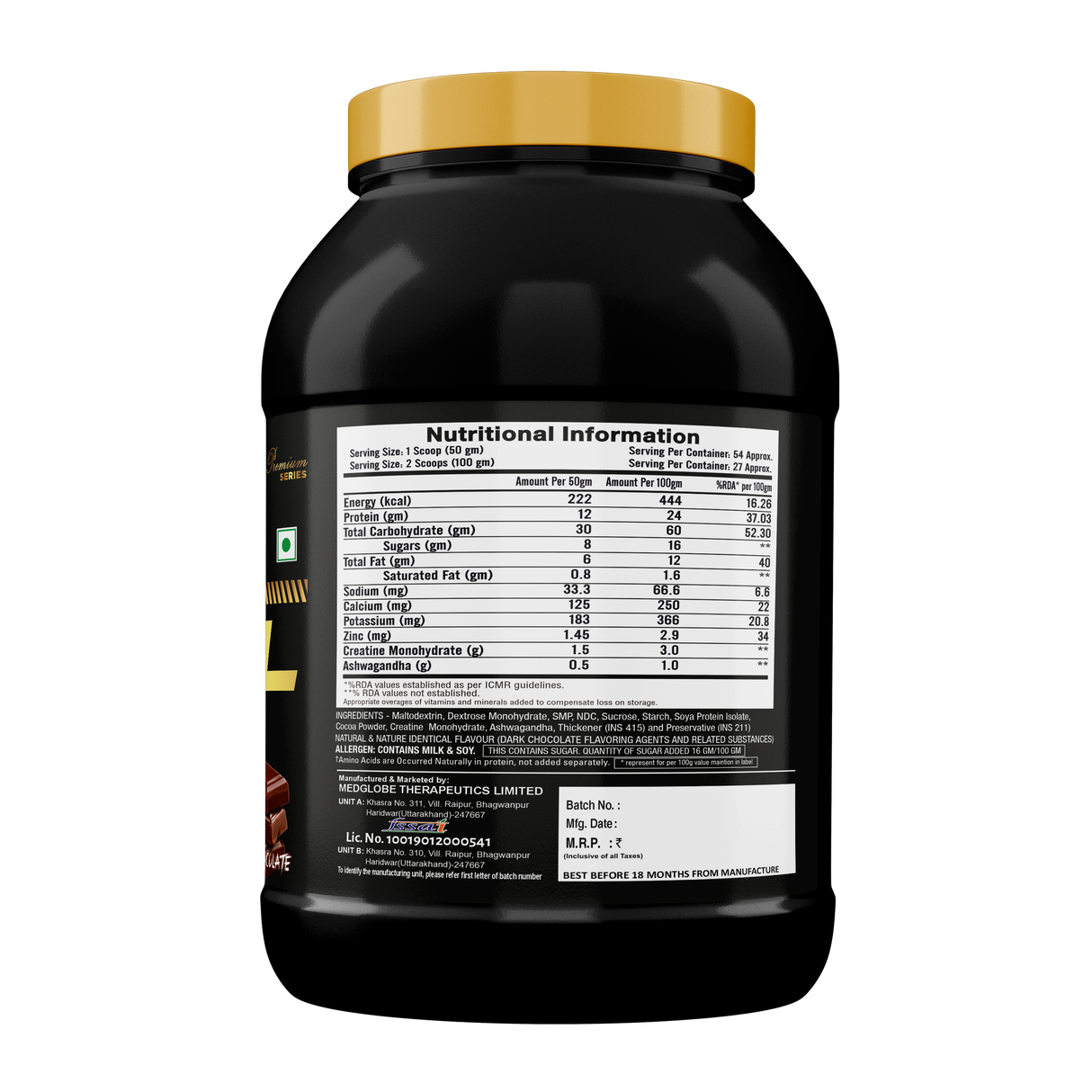 Eligator Premium Series Real Mass - Advance Lean Mass Formula 2.72kg