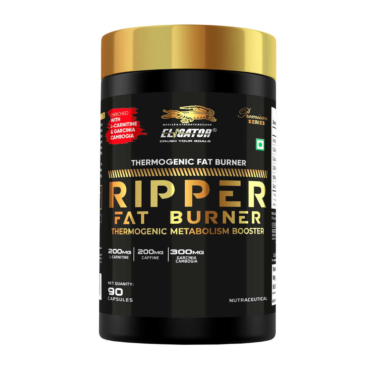 Eligator Premium Series Ripper Fat Burner 90 Tablets 30 Servings