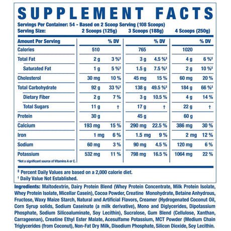 RONNIE COLEMAN King Mass 15 lbs - Dark Chocolate