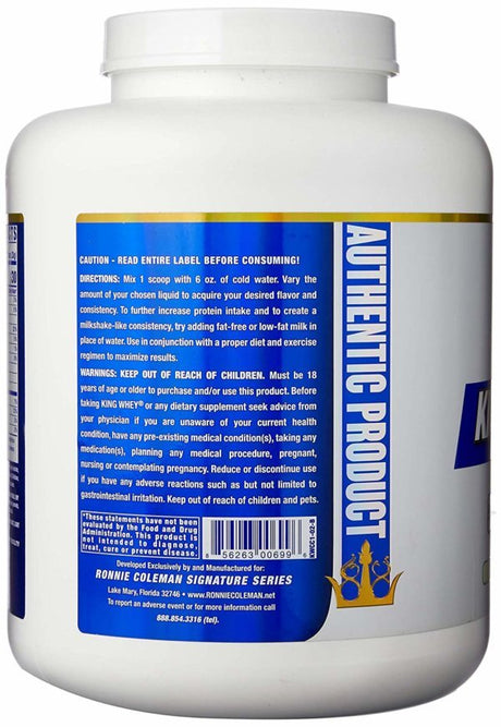 Ronnie Coleman Signature Series King Whey Protein - 5lbs | Cookies and Cream