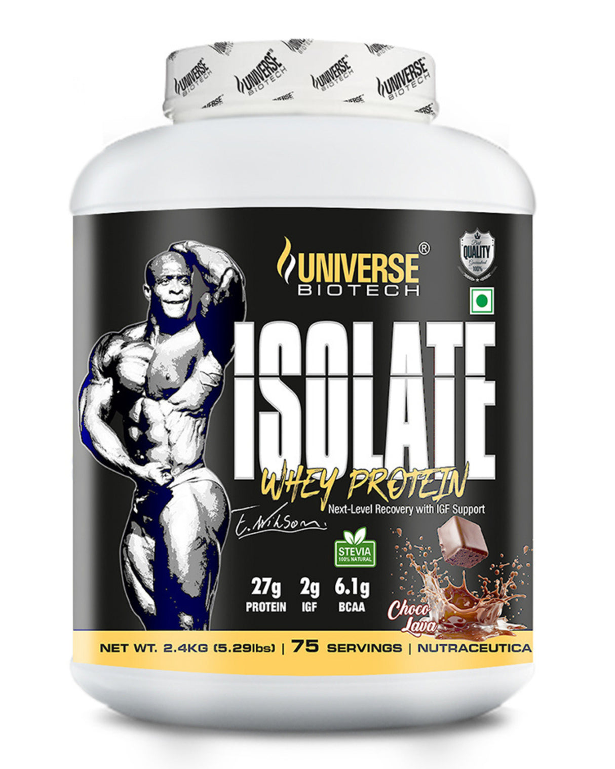 Universe Biotech Isolate Whey Protein 5.29lbs (2.4kg) 75 servings