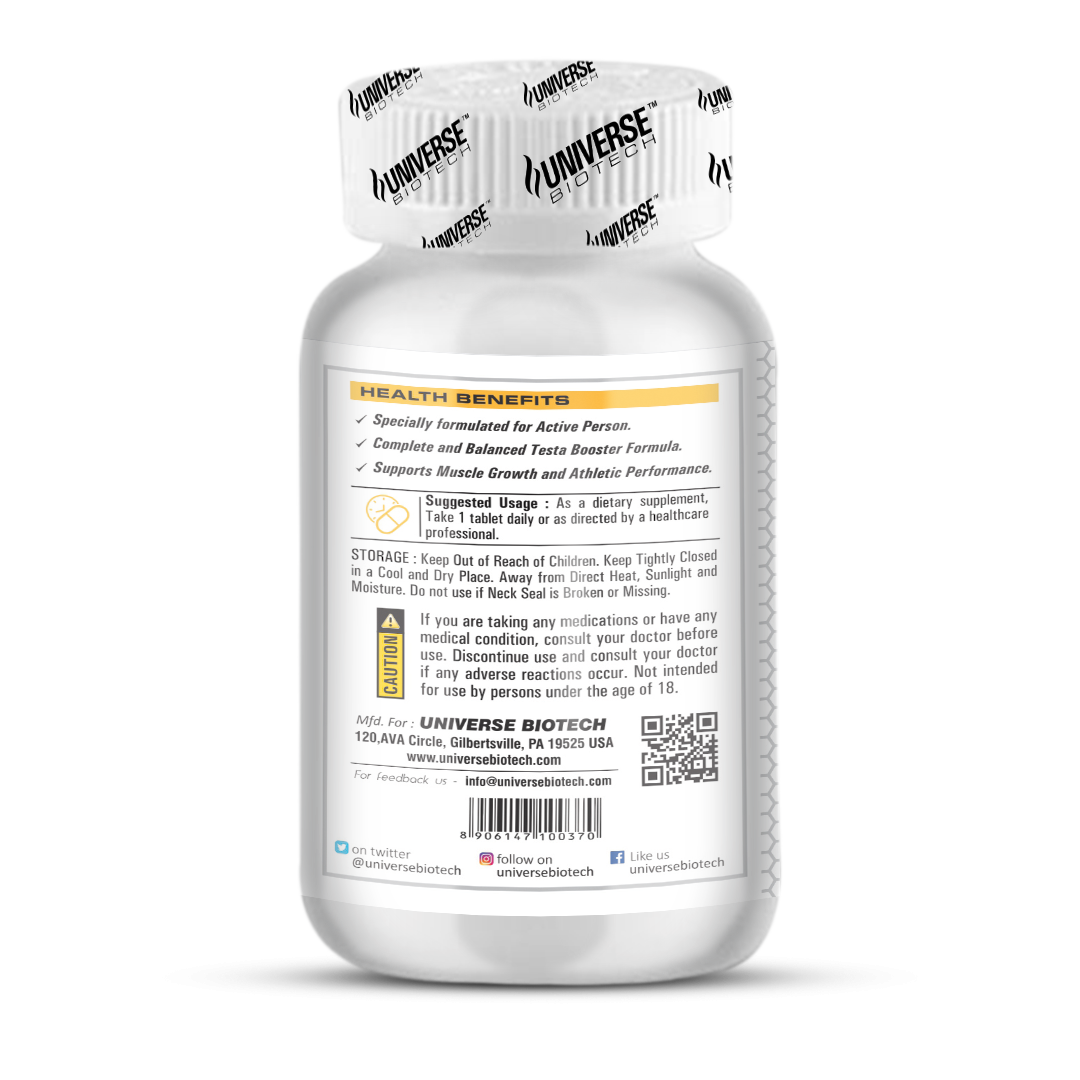 Universe Biotech Testofuel, 60 Tablets