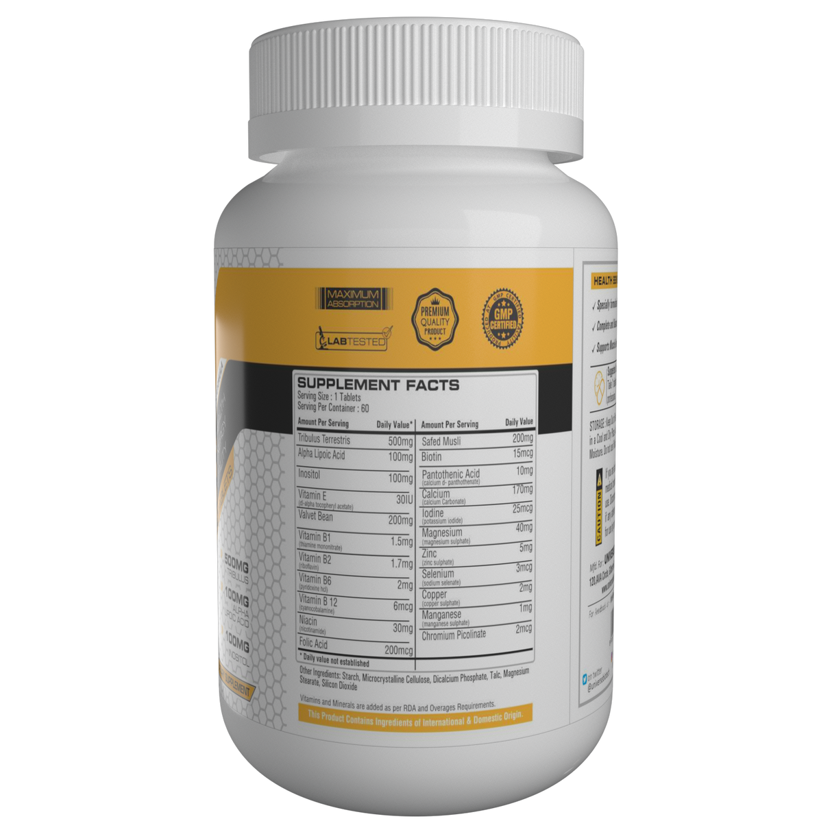 Universe Biotech Testofuel, 60 Tablets