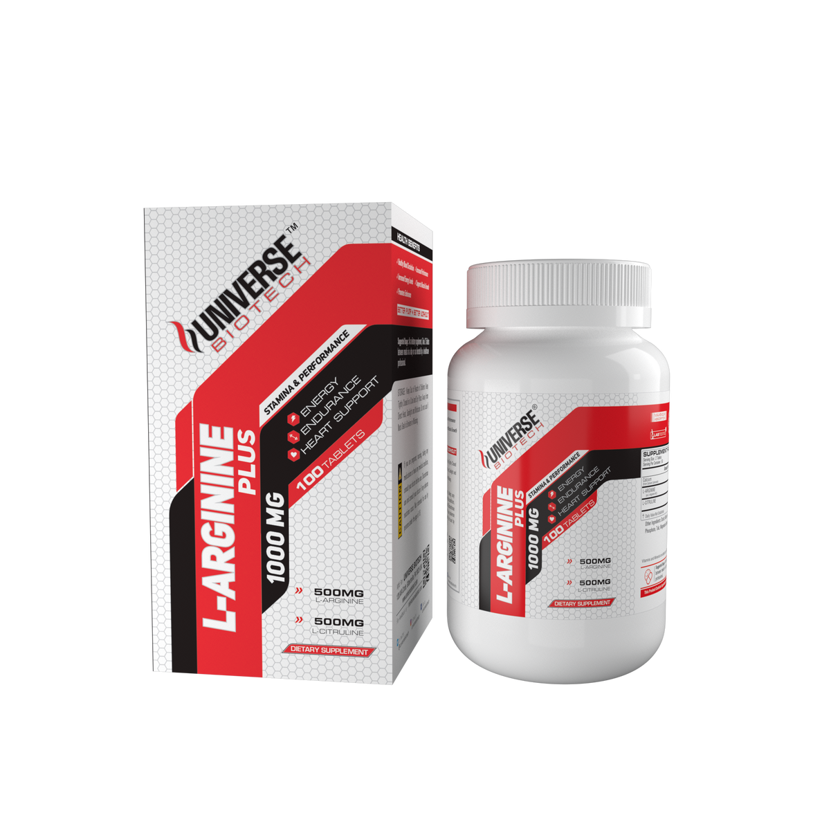 Universe Biotech L-Arginine Plus, 100 Tablets