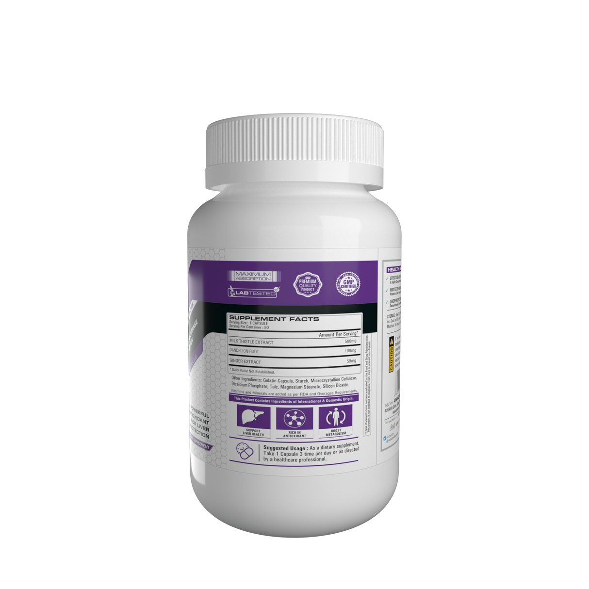 Universe Biotech Silymarin, 90 Capsules