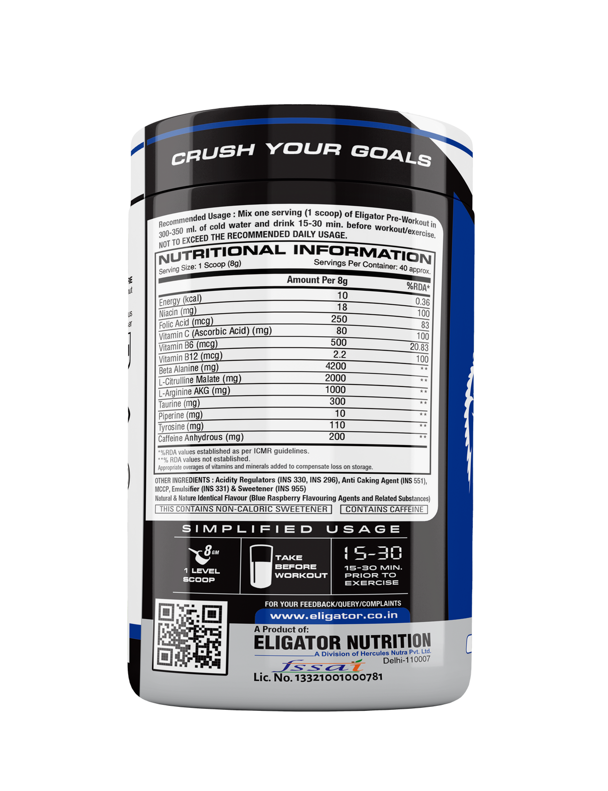 Eligator Pre Workout 40 Servings