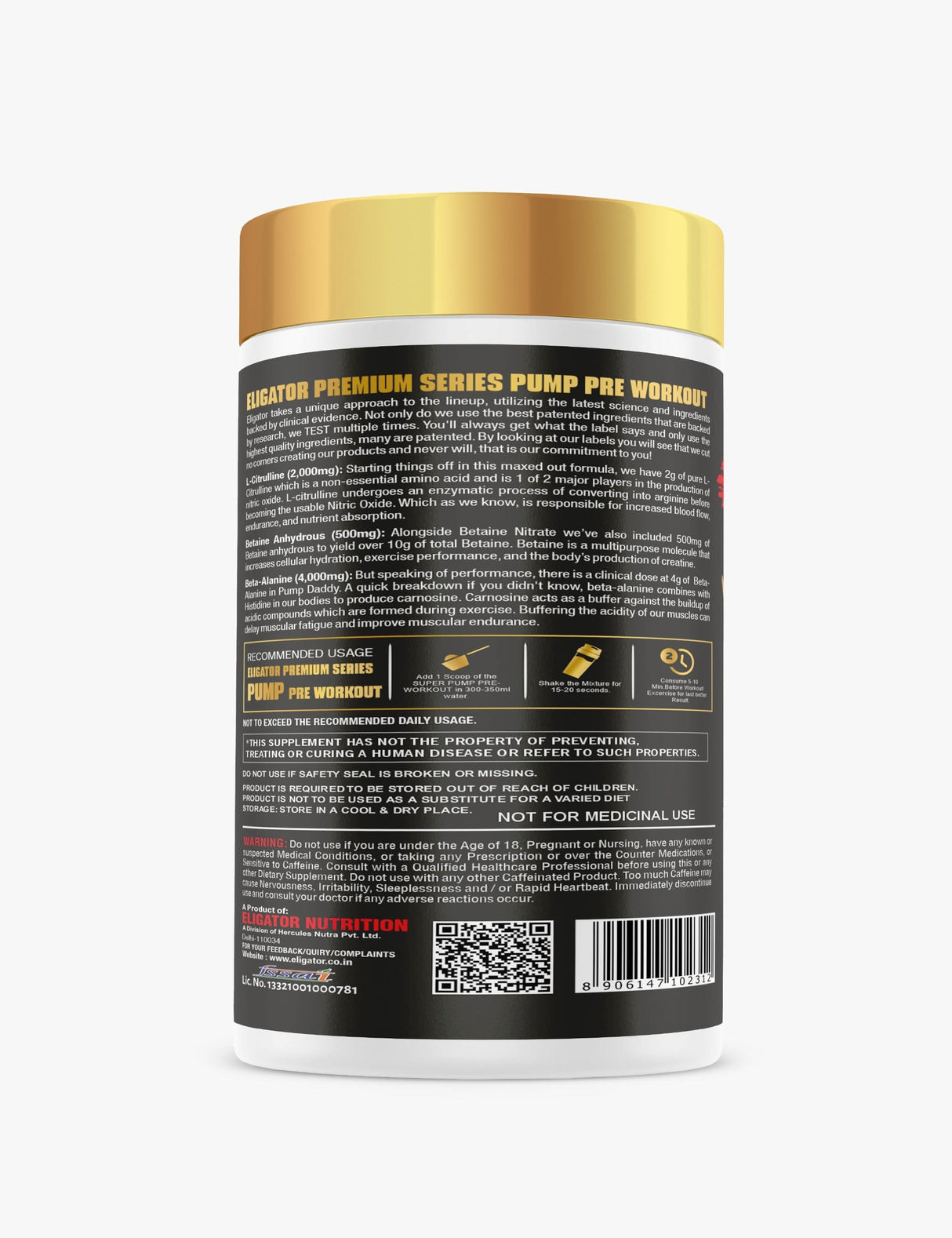 Premium Series Super Pump Pre-Workout - 400gm (40 Servings)
