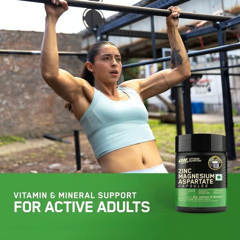 Zinc Magnesium Aspartate (ZMA) 60 Capsules | Recovery & Sleep Support Supplement