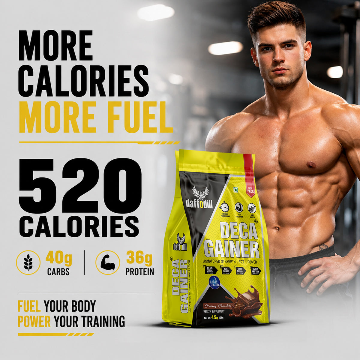 Daffodil DECA Gainer 4.5kg – Creamy Chocolate