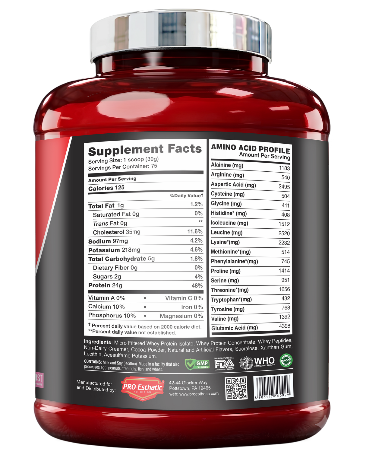 Pro Esthatic Whey Protein 5lbs with Creatine Monohydrate 250gm